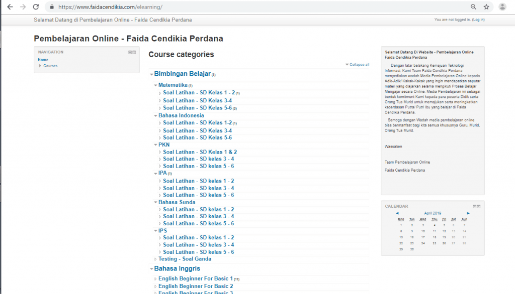 FCP punya e-learning lho guys...
